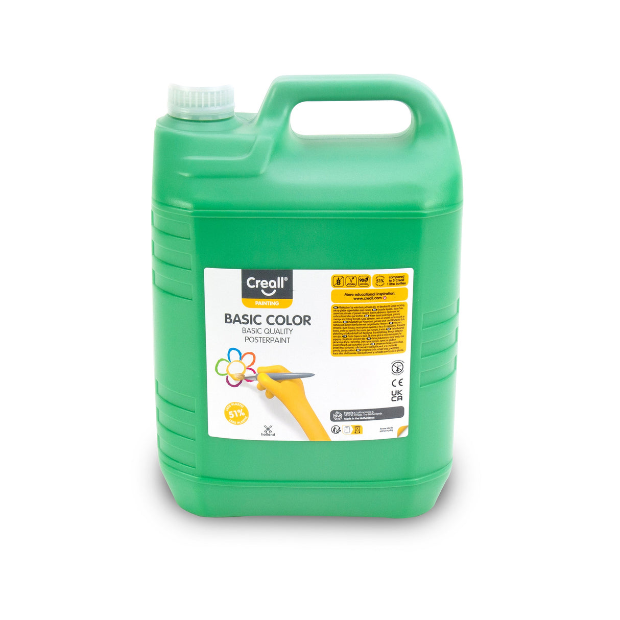 Creall Basic Colour Poster Paint 5 Litre - Green