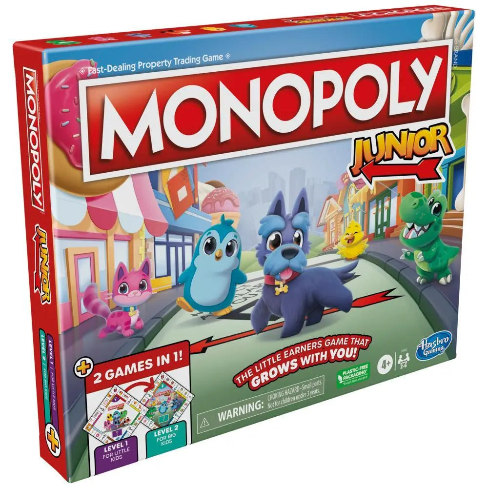 Monopoly Junior Board Game - 2 Games in 1