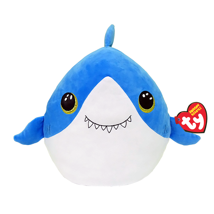 Squish-a-Boo 10 Inch - Finsley the Blue Shark