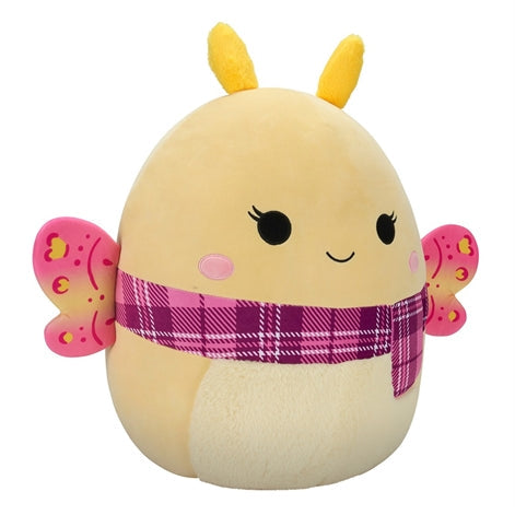 Squishmallows 20 Inch - Miry the Yellow Moth with Plaid Scarf