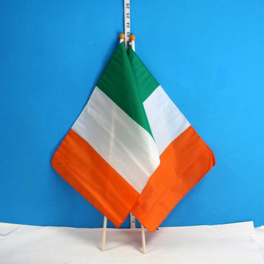 Ireland Tricolour Flag On Stick