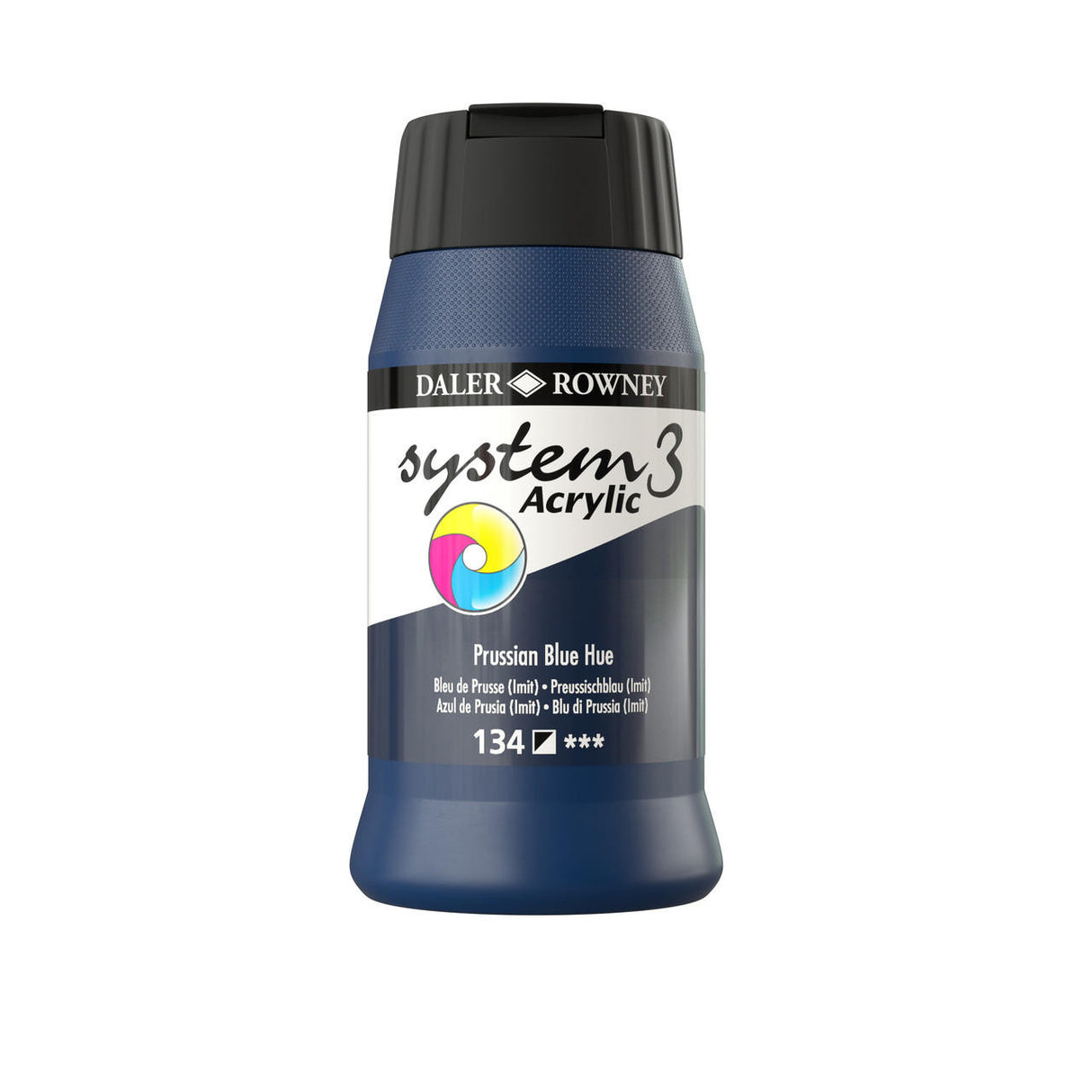 SYSTEM3 500ml Acrylic Paint - Prussian Blue Hue