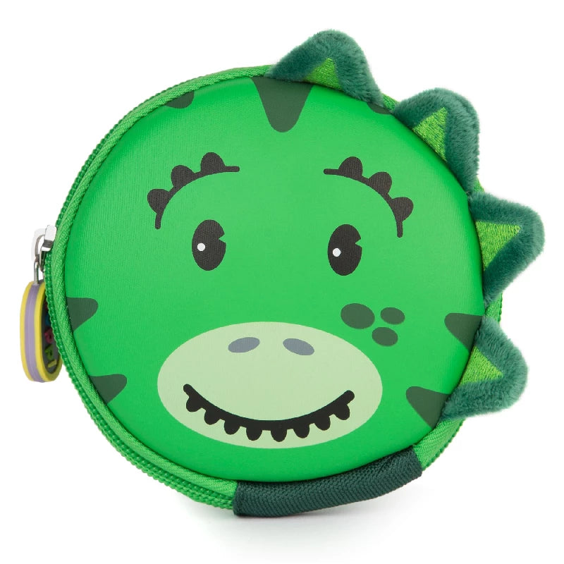 Boppi Tiny Trekker Kids Keyring Travel Pouch Coin Purse - Dinosaur