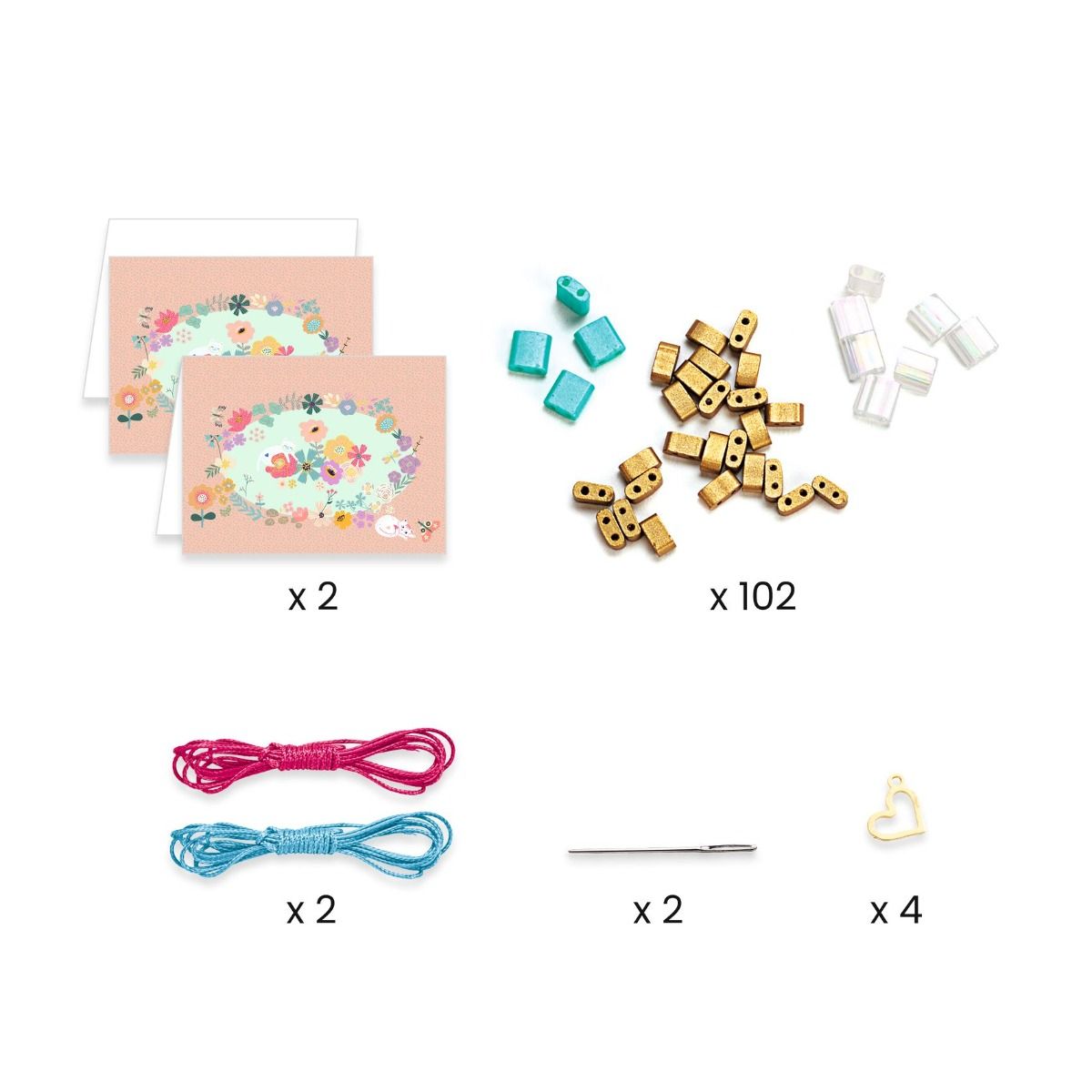 Djeco Tila And Flowers Beads & Jewellery Craft Kit