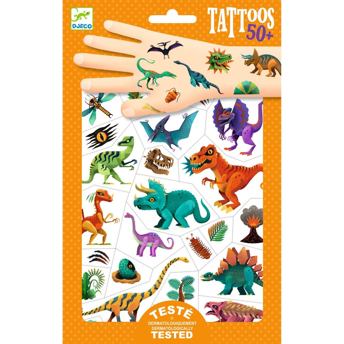Djeco Temporary Tattoos Dinosaur Club