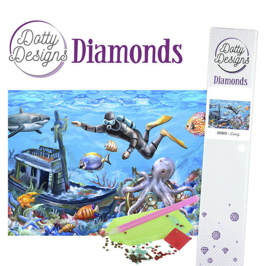 Dotty Designs Diamonds-Diving