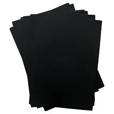 A2 160gsm ACTIVITY CARD 20 SHEETS - BLACK