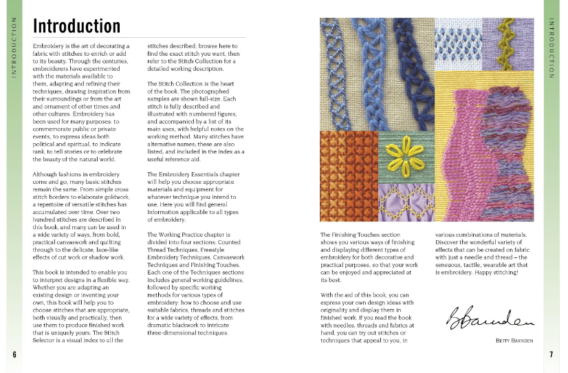 Embroidery Stitch Bible Book by Betty Barnden