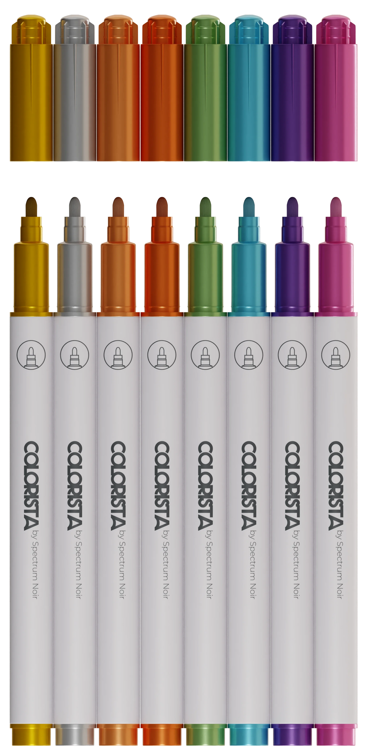 Colorista - Metallic Marker - Essential Metallics 8pc