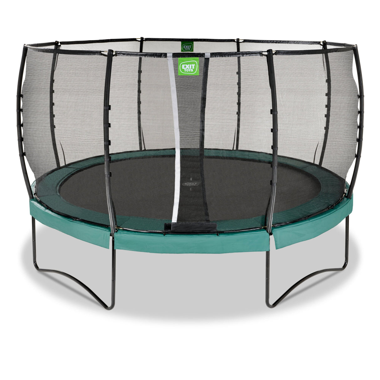 Exit Allure Premium Round Trampoline and Safety Net - Ø 14 Ft (Green)