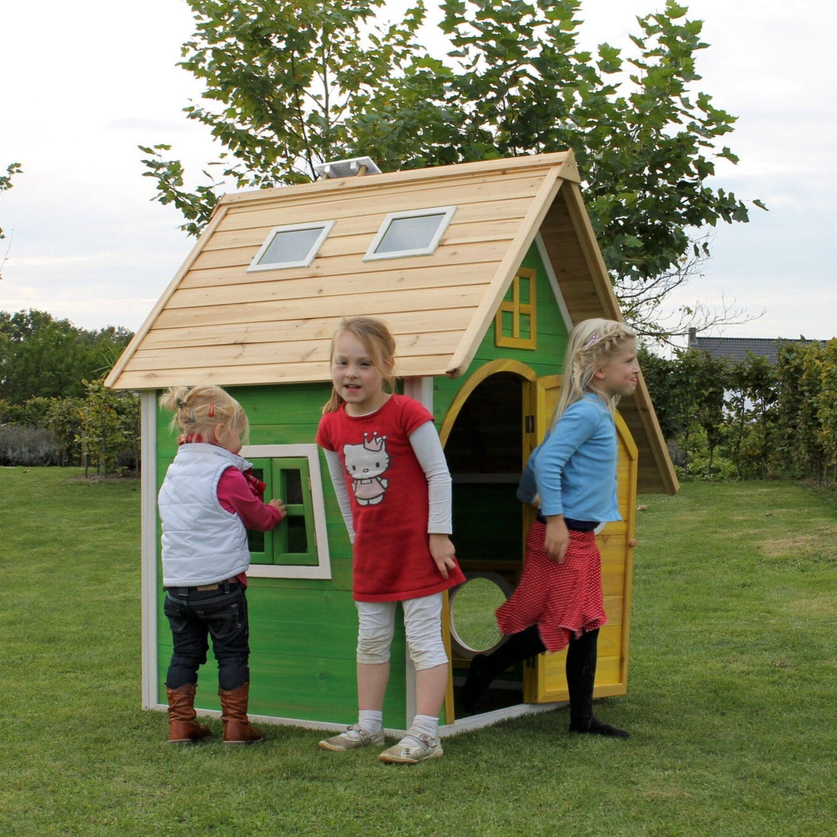 EXIT Fantasia 100 Wooden Playhouse - Green