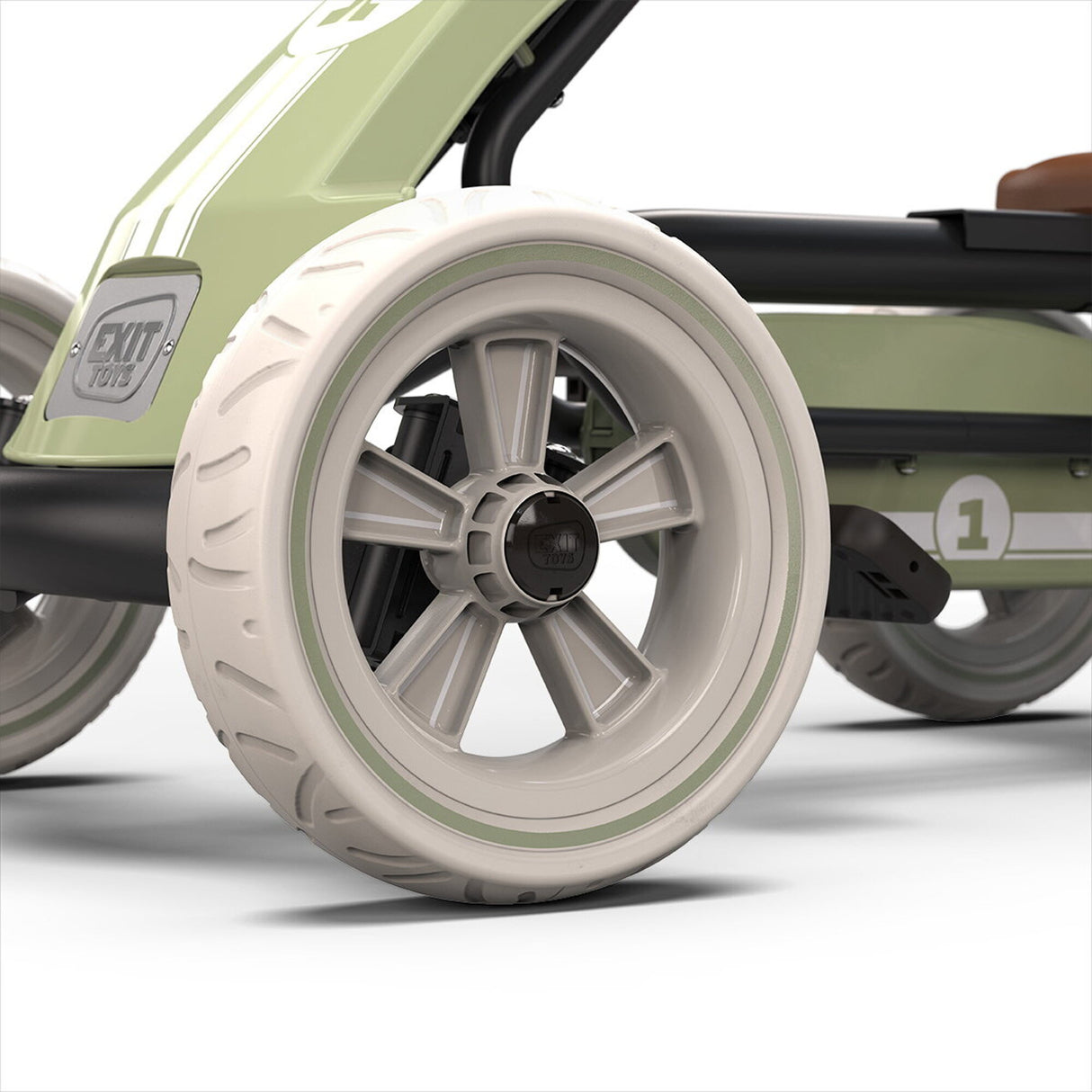 EXIT Foxy Pedal Go-Kart with Trailer - Retro Green