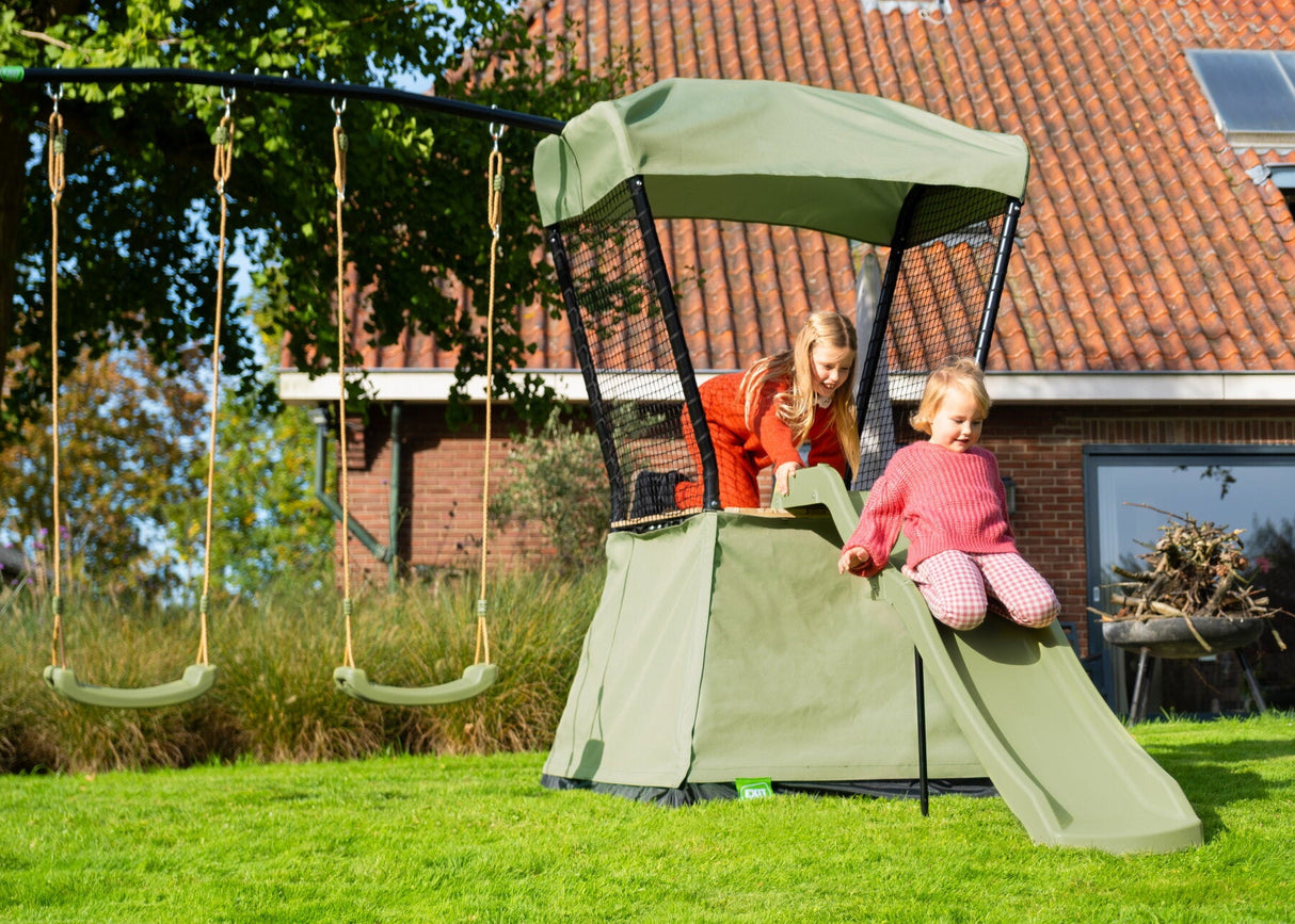 EXIT Ivy Outdoor Playset With Slide and Swing Set