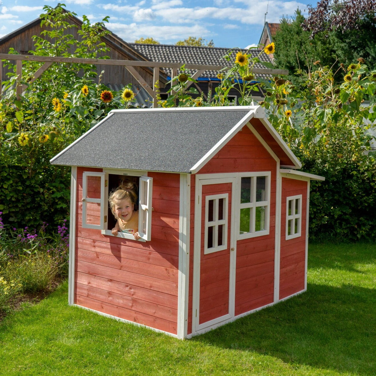 EXIT Loft 150 Wooden Playhouse - Red
