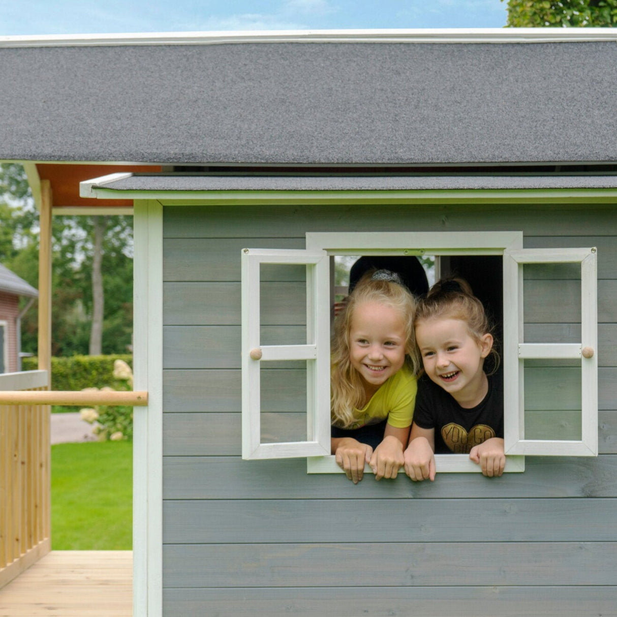 EXIT Loft 350 Wooden Playhouse - Grey
