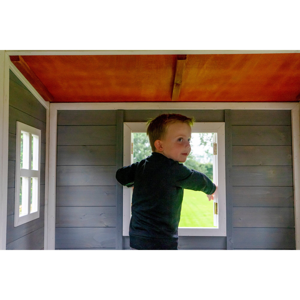 EXIT Loft 350 Wooden Playhouse - Grey
