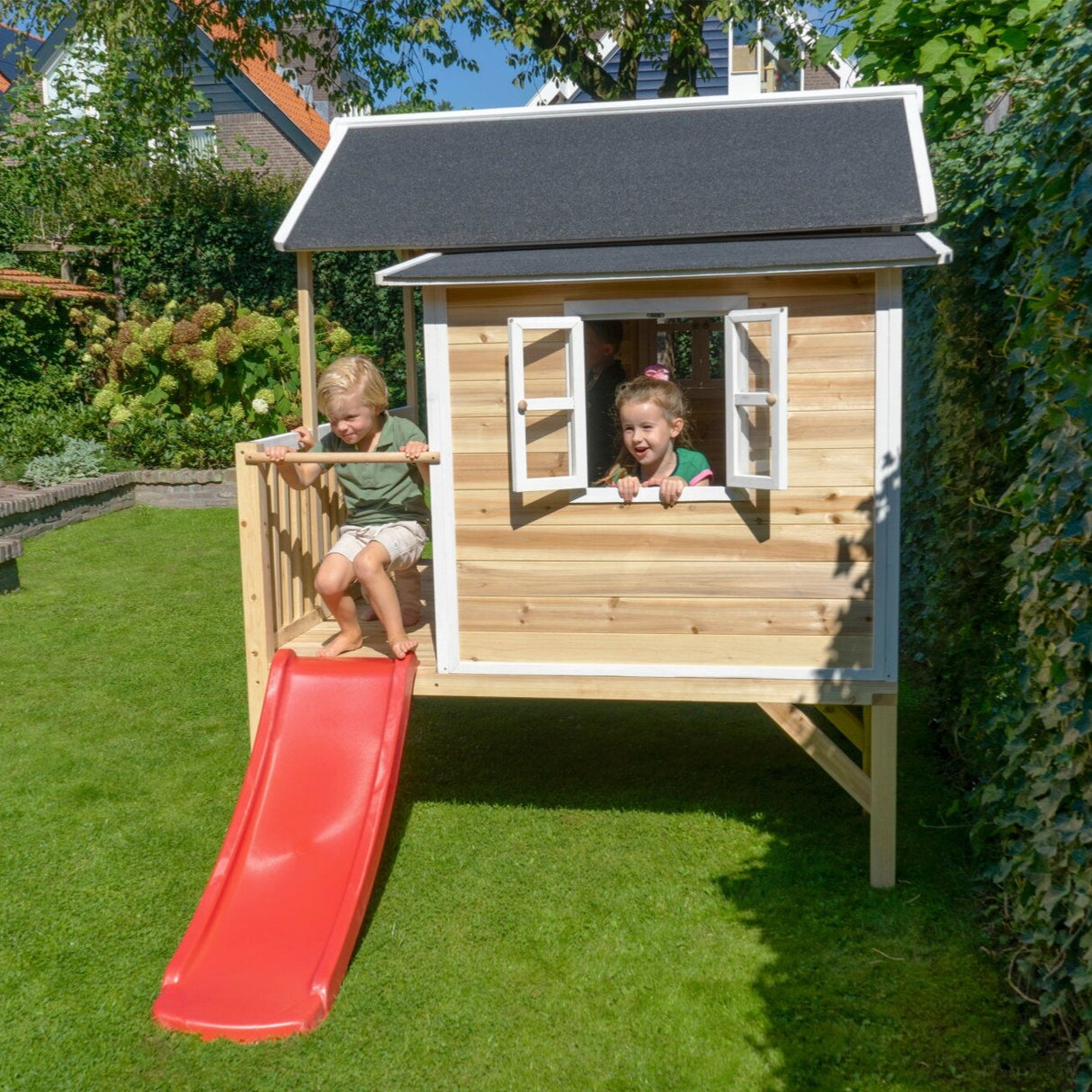 EXIT Loft 350 Wooden Playhouse - Natural