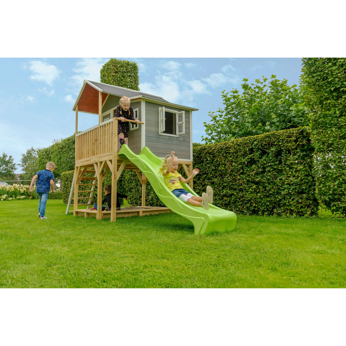 EXIT Loft 750 wooden playhouse - grey