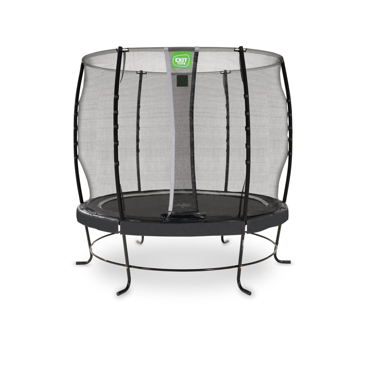 Exit Lotus Classic Round Trampoline and Safety Net - 8 Ft (Black)