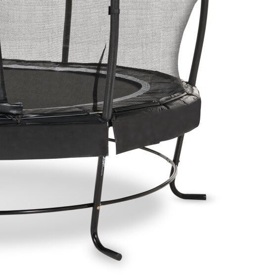 Exit Lotus Premium Round Trampoline and Safety Net - 8 Ft (Black)