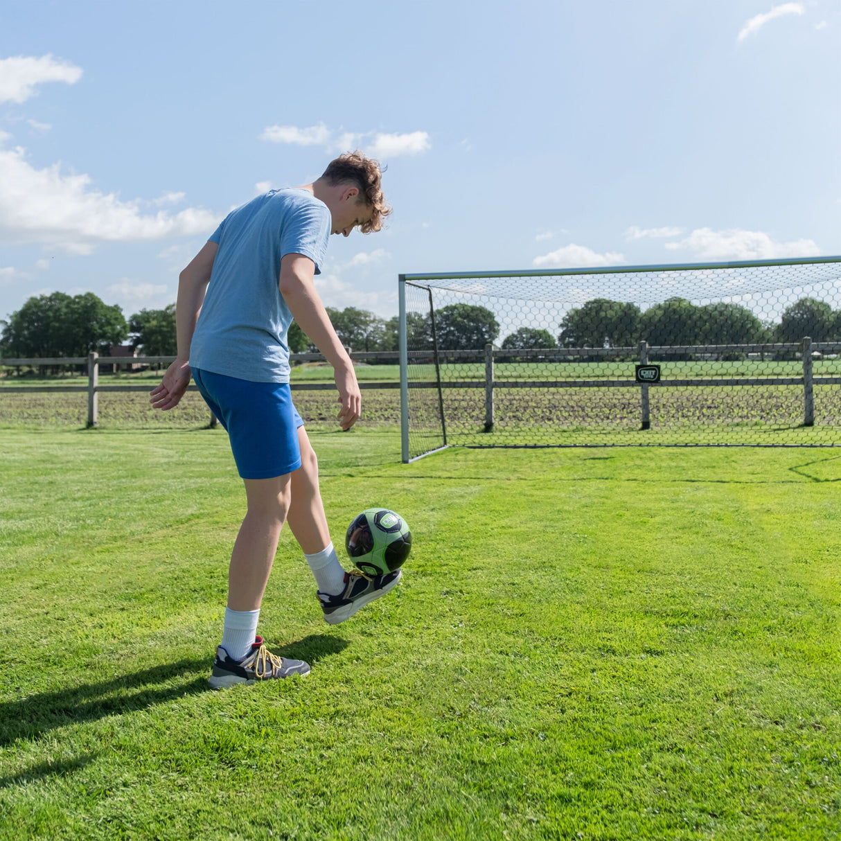 EXIT Scala Aluminium Soccer Football Goal 220x120cm