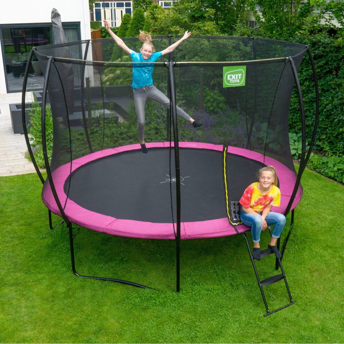 EXIT Silhouette Trampoline 244cm (8ft) - Pink