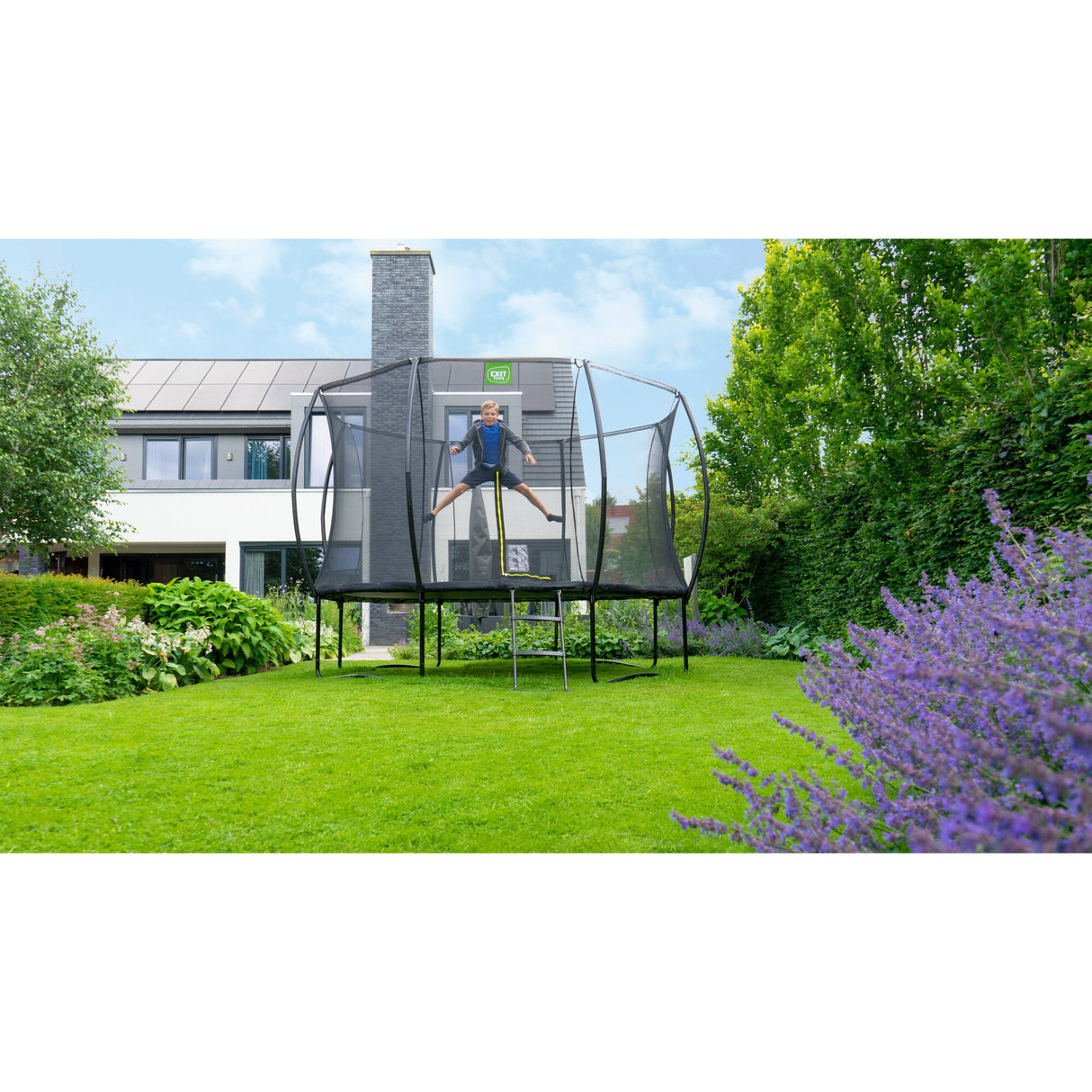 EXIT Silhouette Trampoline - 10 Ft (Black)