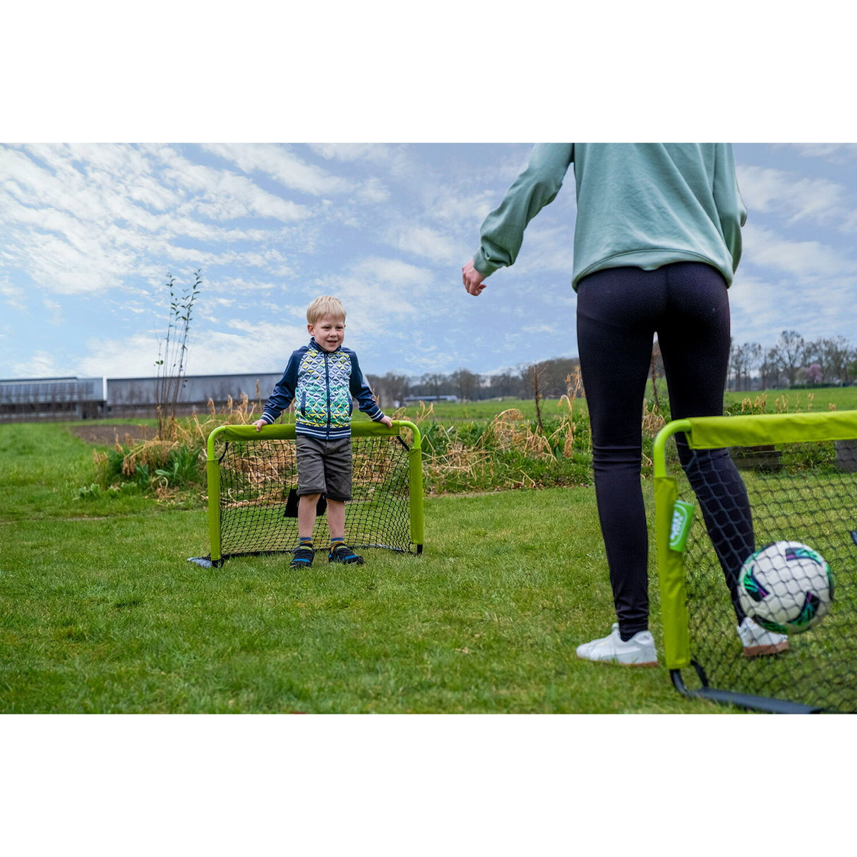 EXIT Tempo Mini Football Goal 90x60cm (Set of 2)