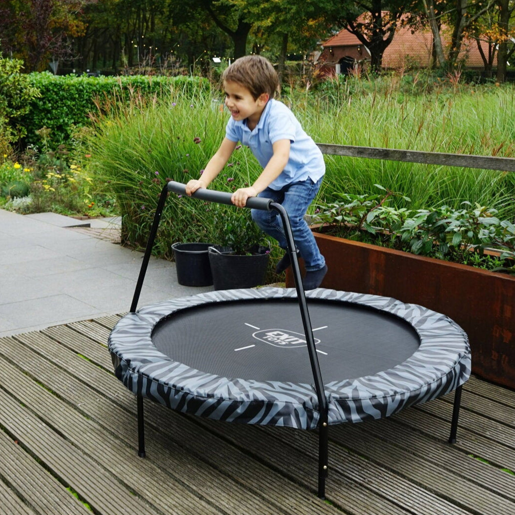 Exit Junior Trampoline With Bar - 4.5 FT (Black/Grey)