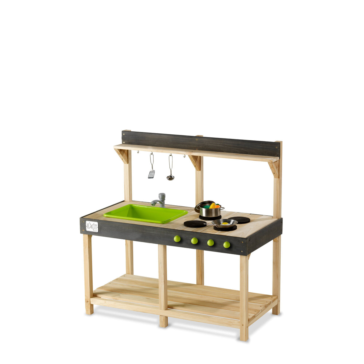 EXIT Yummy 100 Wooden Mud Kitchen - Natural