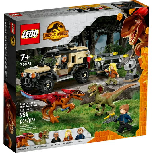 Lego Pyroraptor and Dilophosaurus Transport
