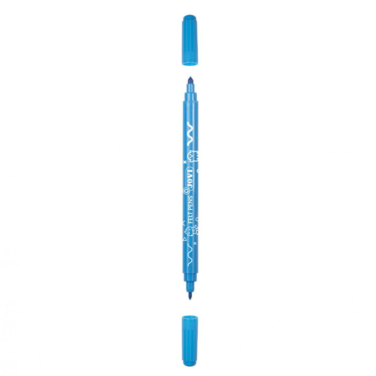 Jovi Washable Dual Felt-Tip Pens (Set of 12 Assorted Colours)
