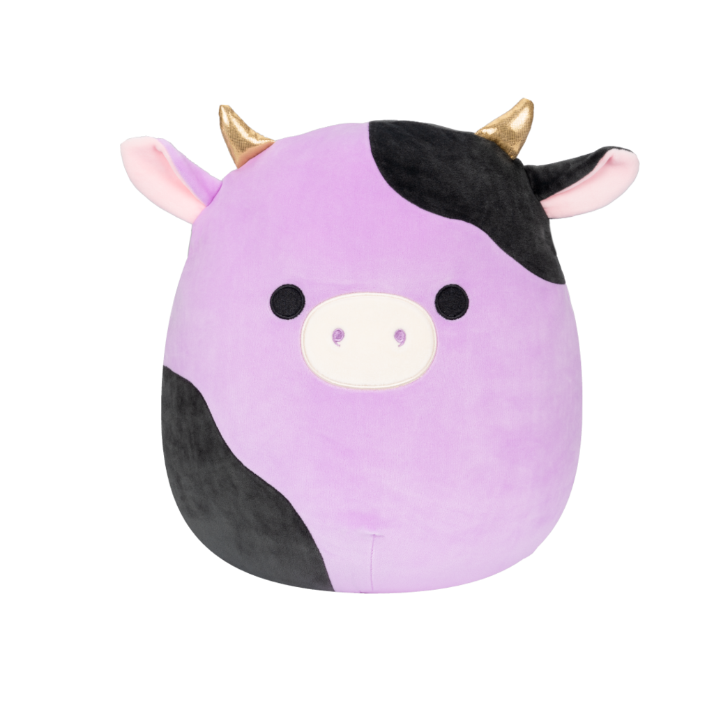 Squishmallows 16 Inch - Alexie the Purple & Black Cow