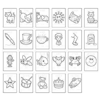 Orchard Toys First Words Colouring Book