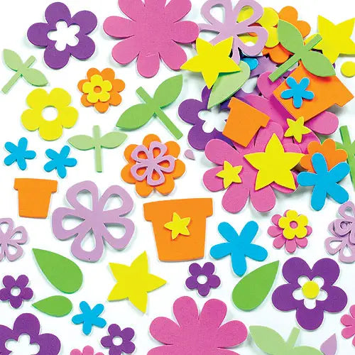 Flower Garden Foam Stickers Value Pack (Pack of 20