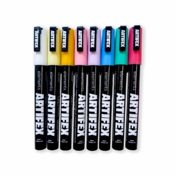 Elements Artifex Acrylic Markers 2-3mm - Pastel (8 Pack)