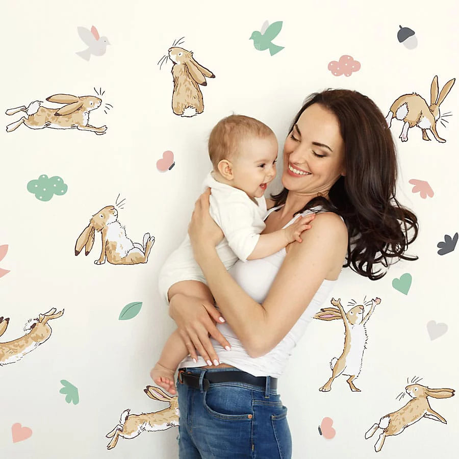 Wall Sticker Pack - Guess How Much I Love You Pastel Hares