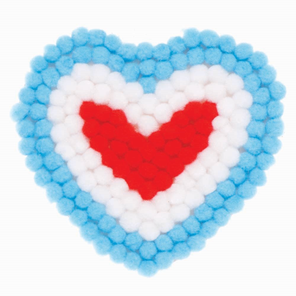 Heart Pom Pom Kits (Pack of 5)