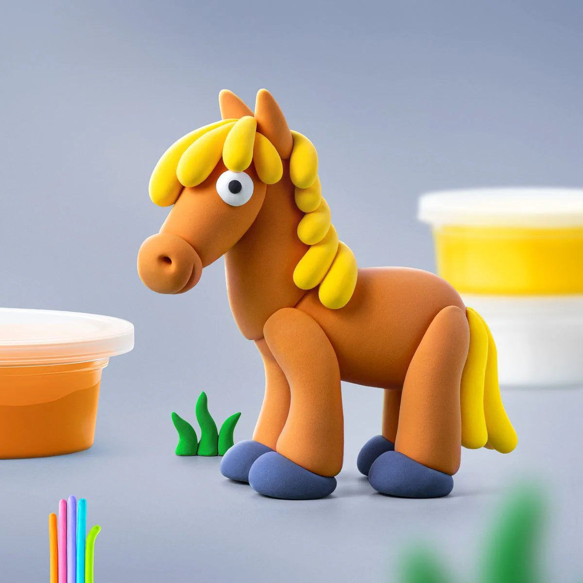 Hey Clay - Animals Claymate: Horse (3 Cans)