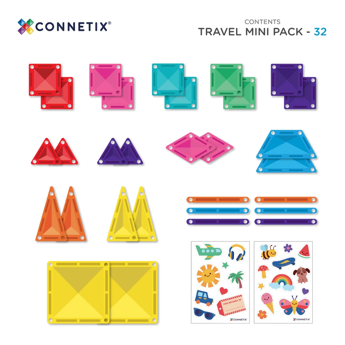 Connetix Travel Mini Pack (32 Pieces)