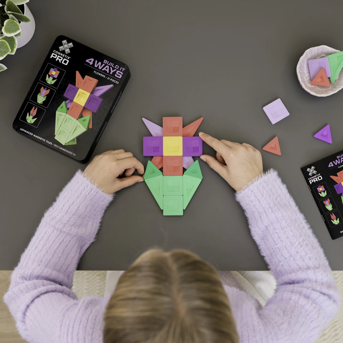 Connetix PRO Build It 4 Ways - Flowers Set (21 Pieces)
