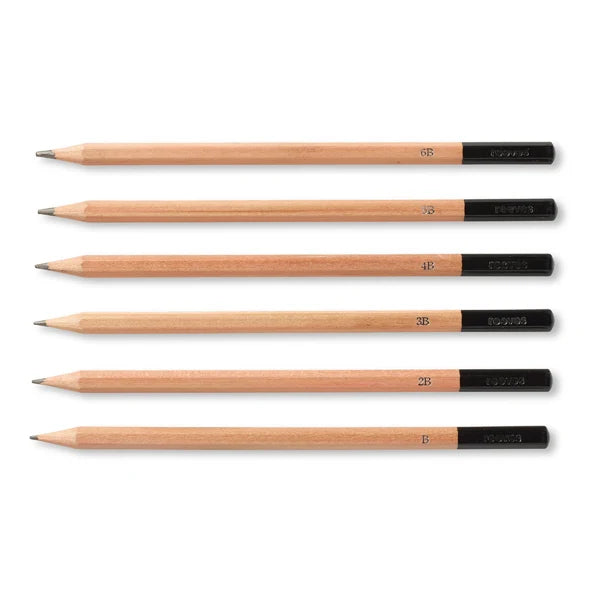 Reeves Sketching Pencils (6 Assorted)