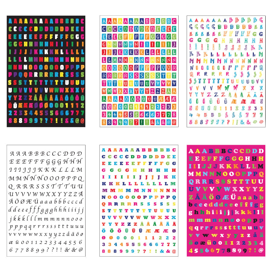 Playbox Sticker Pad - Letters (6 Sheets)