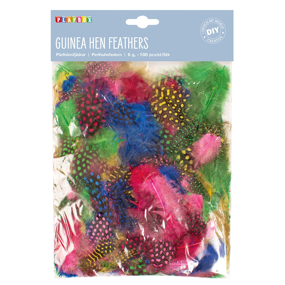 Guinea Hen Feathers (100 Pieces)