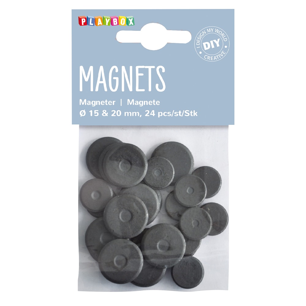 Playbox Magnets D:15 & 20mm (24 Pack)