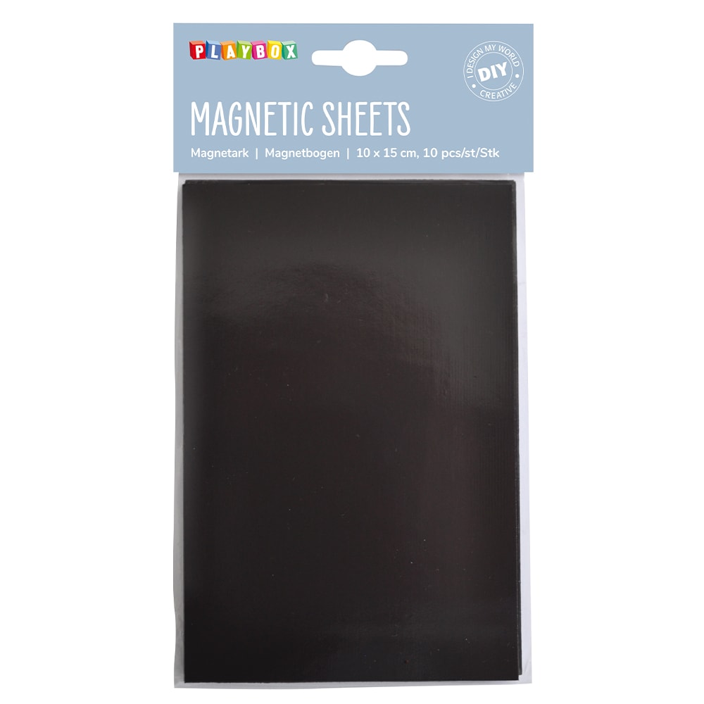 Playbox Adhesive Magnetic Sheets 15 x 10cm (10 Sheets)
