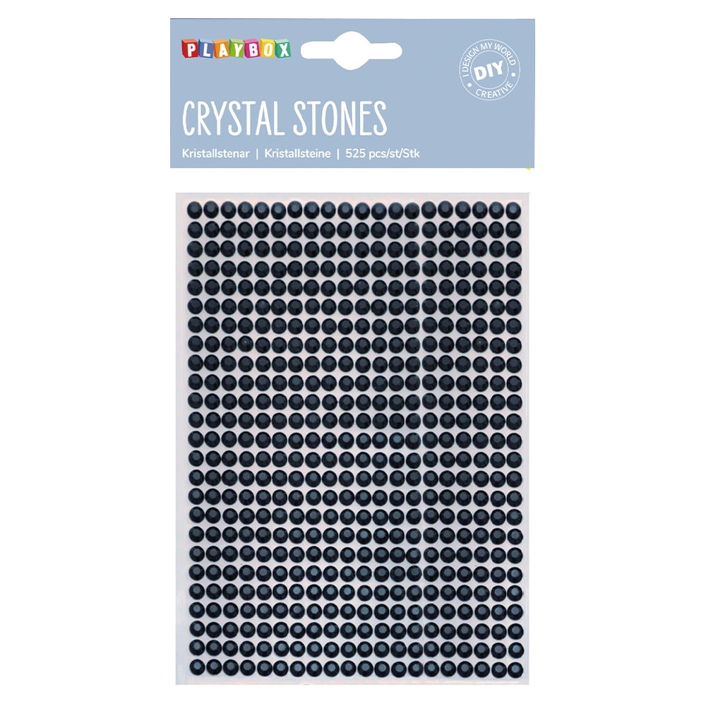 Playbox Crystal Stones - Black (525 Pieces)