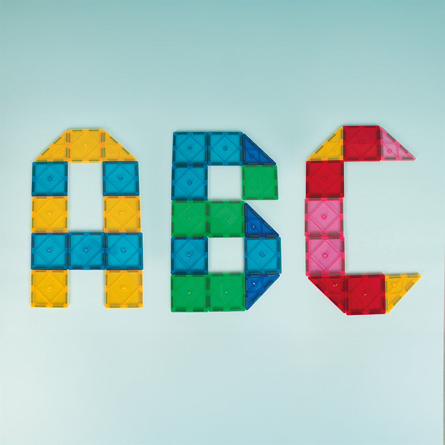 Magnetic Play Tiles - Rainbow (100 Parts)