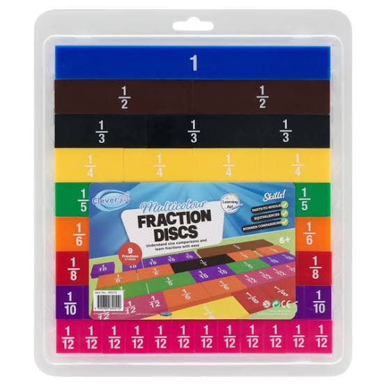 Multicolour Fraction Discs (51 Pieces)