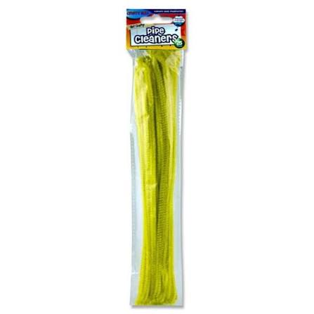 Crafty Bitz Pipe Cleaners - Yellow (25 Pack)